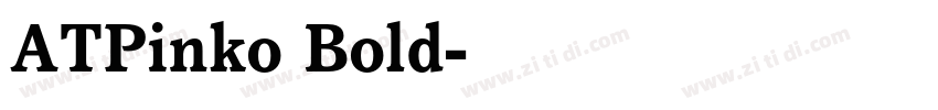 ATPinko Bold字体转换